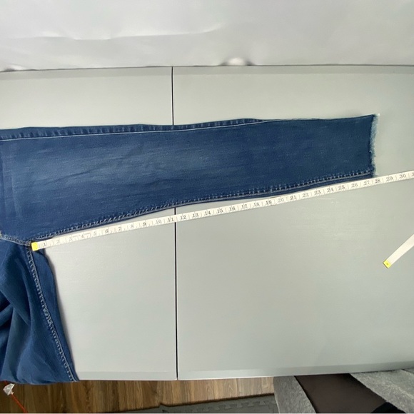 74AMK Blair The Ankle Skinny Blue Denim Jeans Frayed Hem Wms sz 26 - Picture 8 of 11